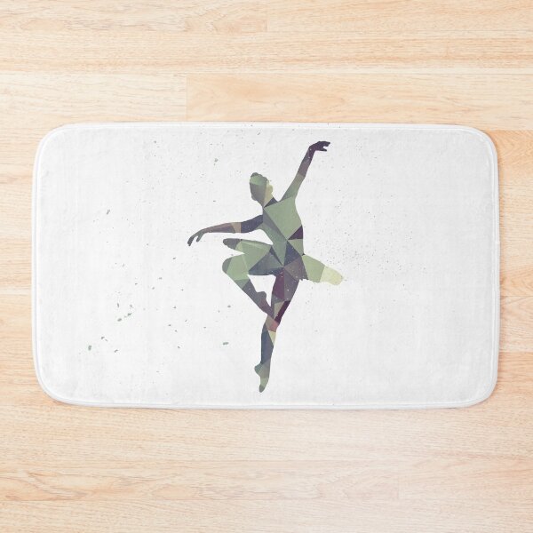Item preview, Polygonal ballerina in mint and grey hues designed and sold by artsome-design.