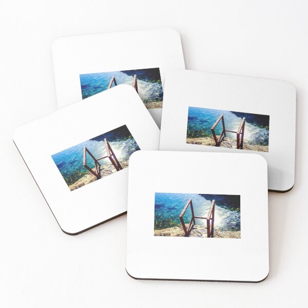 Item preview, Rusty old ladder to a natural pool. designed and sold by ZenZoom.