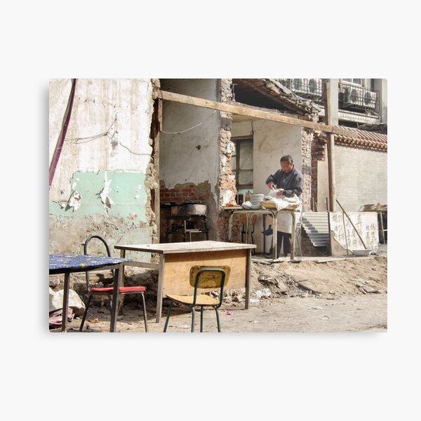 Beijing 2006 - The (semi-)restaurant Metal Print