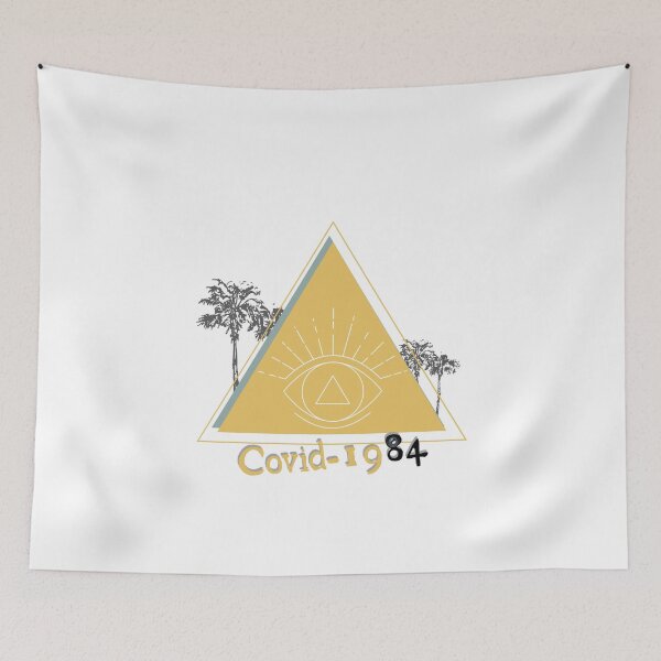 Item preview, Covid-1984 orwell all seeing eye design designed and sold by AngielskiSzept.