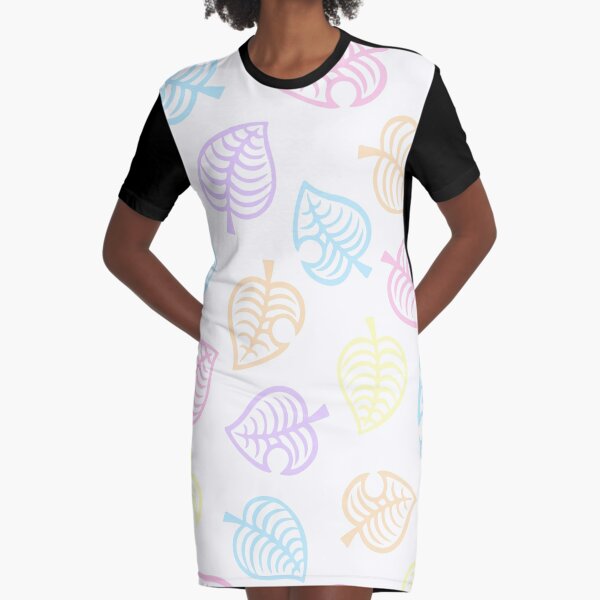 Animal Crossing New Horizons Pattern Pink Graphic T Shirt Dress By Hypetype Redbubble - pink party dress template roblox fashion dresses