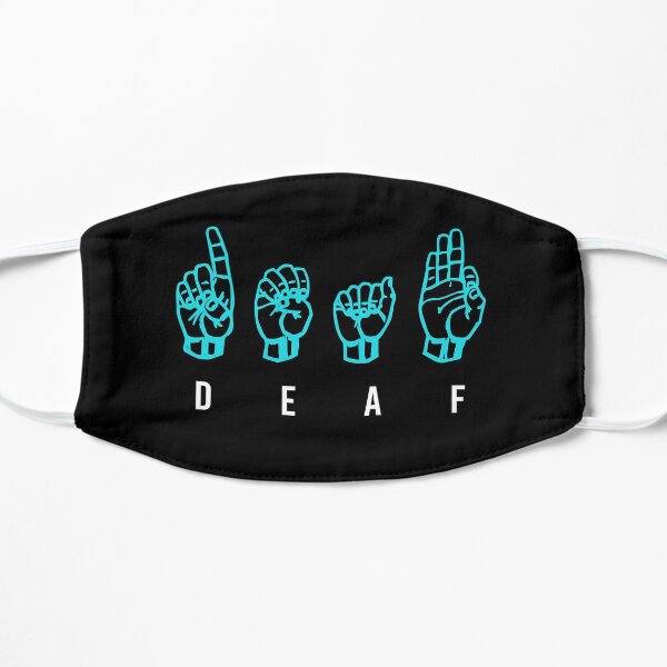 Deaf ASL Fingerspelled Mask
