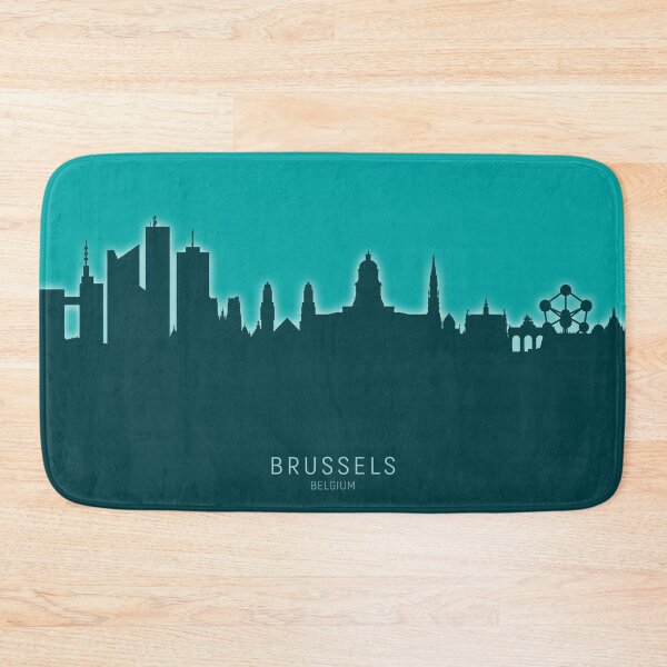 Item preview, Brussels Belgium Skyline designed and sold by ArtPrints.