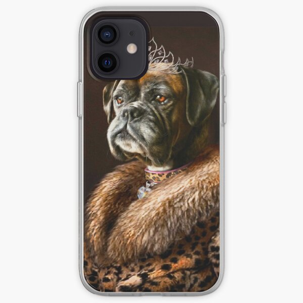Boxer Dog Portrait - Ruby iPhone Soft Case