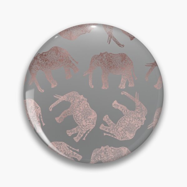 Item preview, Stylish boho rose gold elephant pattern  designed and sold by NaughtyCat.