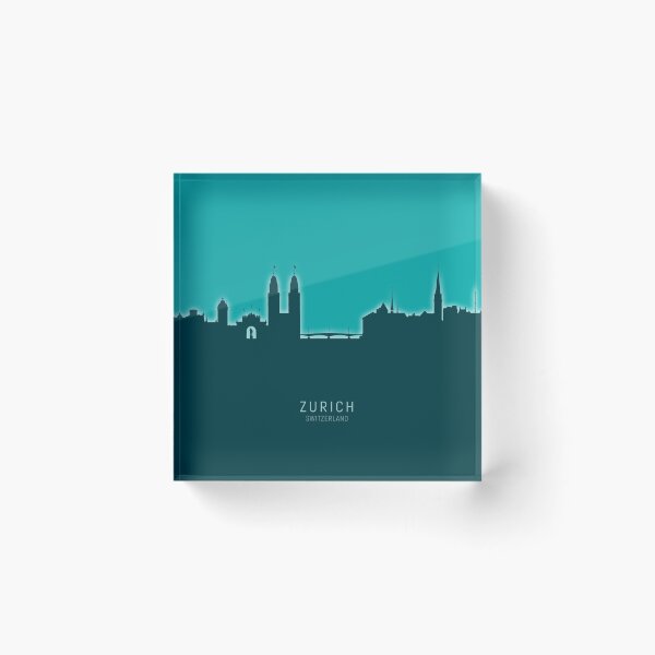 Item preview, Zurich Switzerland Skyline designed and sold by ArtPrints.