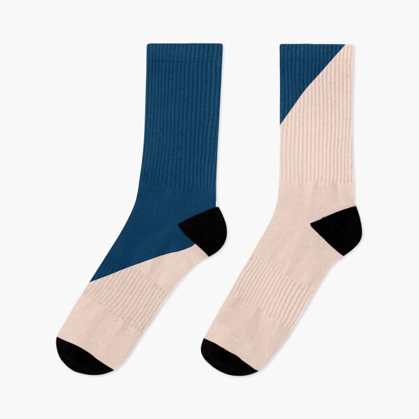 Item preview, Elegant geometric peach and navy blue designed and sold by NaughtyCat.