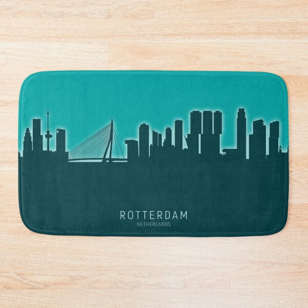 Item preview, Rotterdam The Netherlands Skyline designed and sold by ArtPrints.