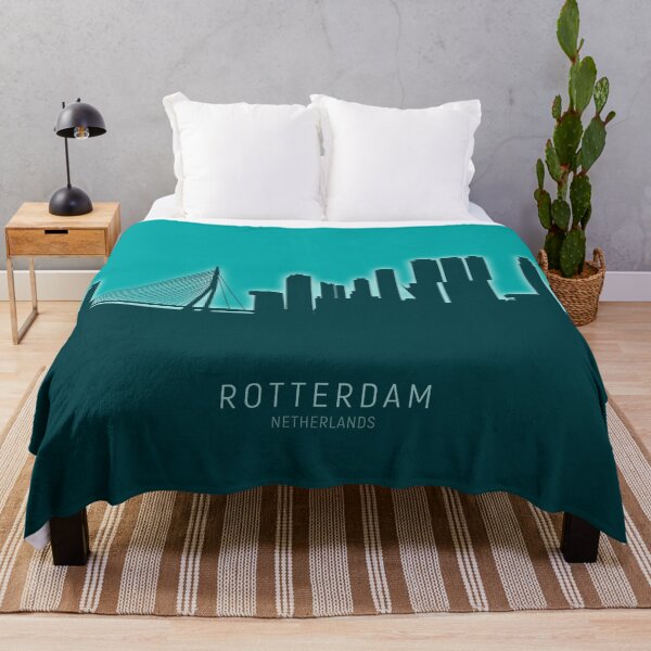 Item preview, Rotterdam The Netherlands Skyline designed and sold by ArtPrints.