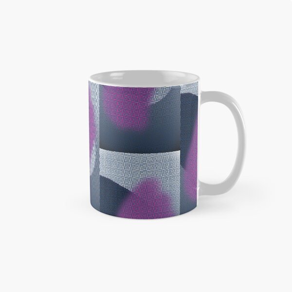 Artikelvorschau, Abstraktes geometrisches Design. Dreiecke Rechtecke Symmetrisches Muster in den Farben Schwarz, Grau, Lila und Weiß entworfen und verkauft von Miledi.