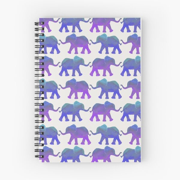 Item preview, Follow The Leader - Painted Elephants in Purple, Royal Blue, & Mint designed and sold by Tangerine-Tane.