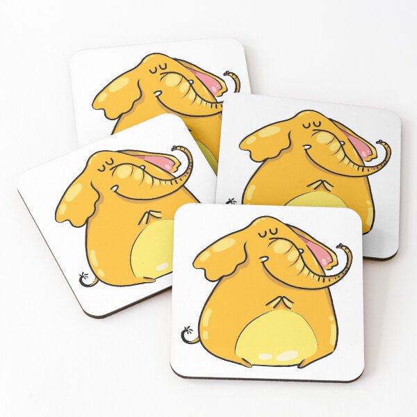 Item preview, Funny Yellow Elephant designed and sold by AnastasiaDesign.