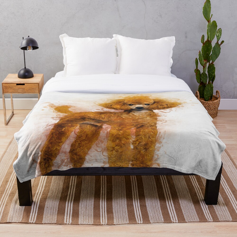 poodle throw blanket