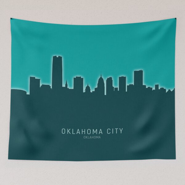 Aperçu de l'œuvre Oklahoma City Skyline créée et vendue par ArtPrints.