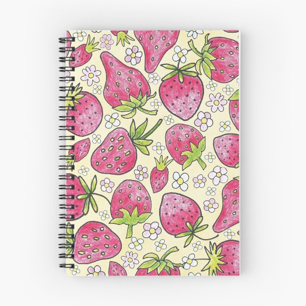 Artikelvorschau, Sommerliche Erdbeeren auf gelb - nahtloses Muster entworfen und verkauft von colorofmagic.