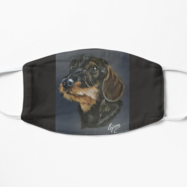 Dachshund with hard bristles Flat Mask