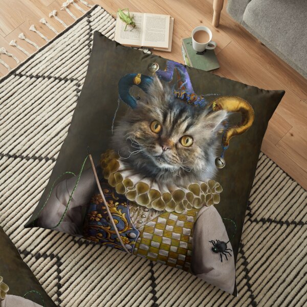 Cat Portrait - Hamish Floor Pillow
