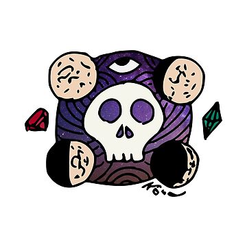 Artwork thumbnail, Moon Skull from Outer Space by atelierkota
