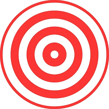 Artwork thumbnail, Geometric Pattern: Rondel: White Red by Red Wolf