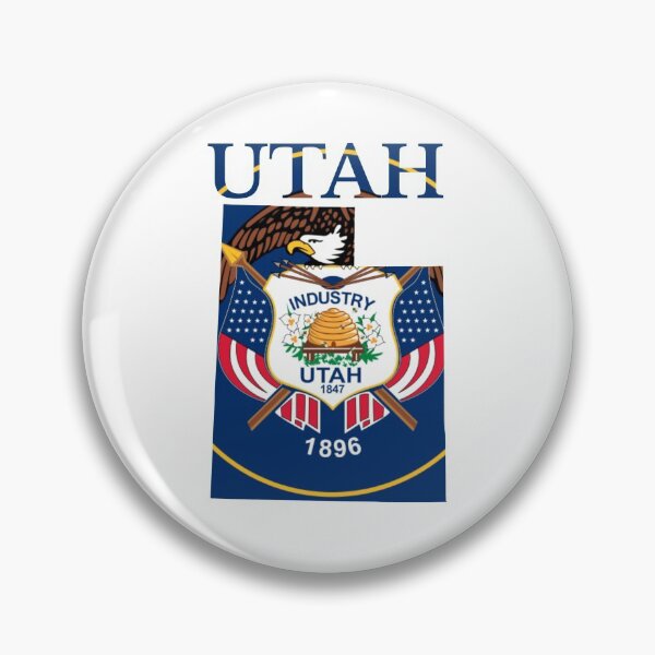 Item preview, Utah State Flag Map designed and sold by marosharaf.