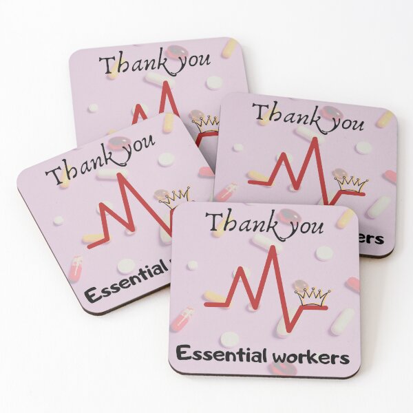 Item preview, Medicine nurse design. "Thank you essential workers" sign. Gratitude for medicine workers designed and sold by Miledi.