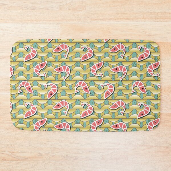 Item preview, Ramen – pattern of Asian udon noodles with shrimp designed and sold by colorofmagic.