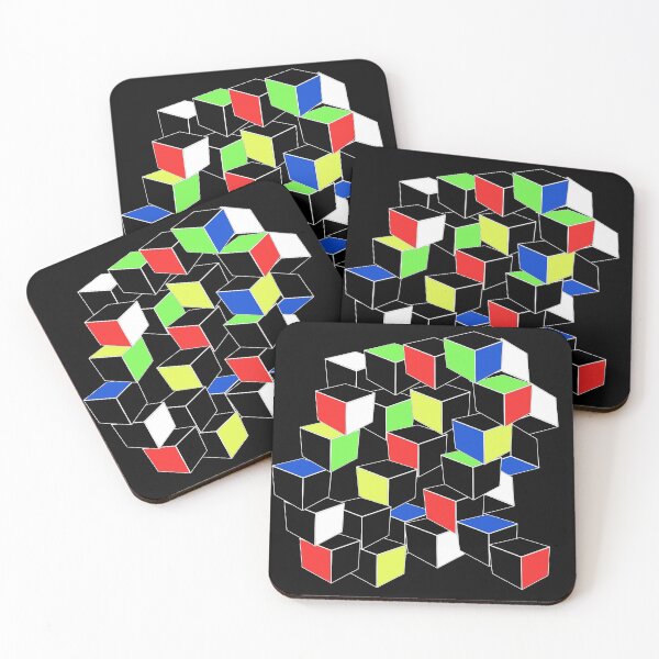 Item preview, Optical Illusion Shirt - Cubes in 6 colors- Cubist T-Shirt designed and sold by Iskybibblle.
