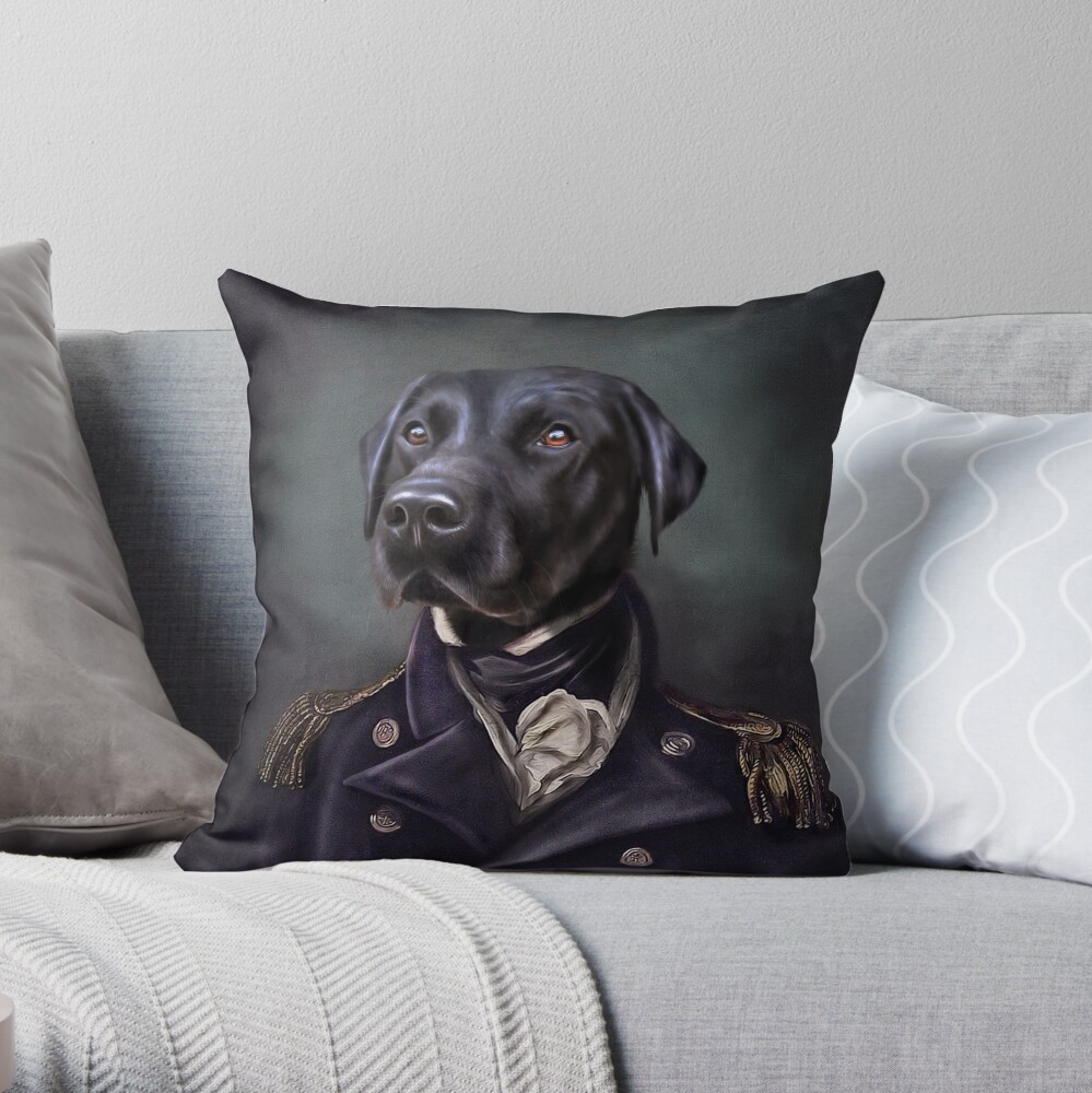 Labrador Portrait - Jake Throw Pillow