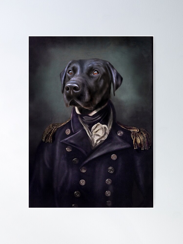 Alternate view of Labrador Portrait - Jake Poster