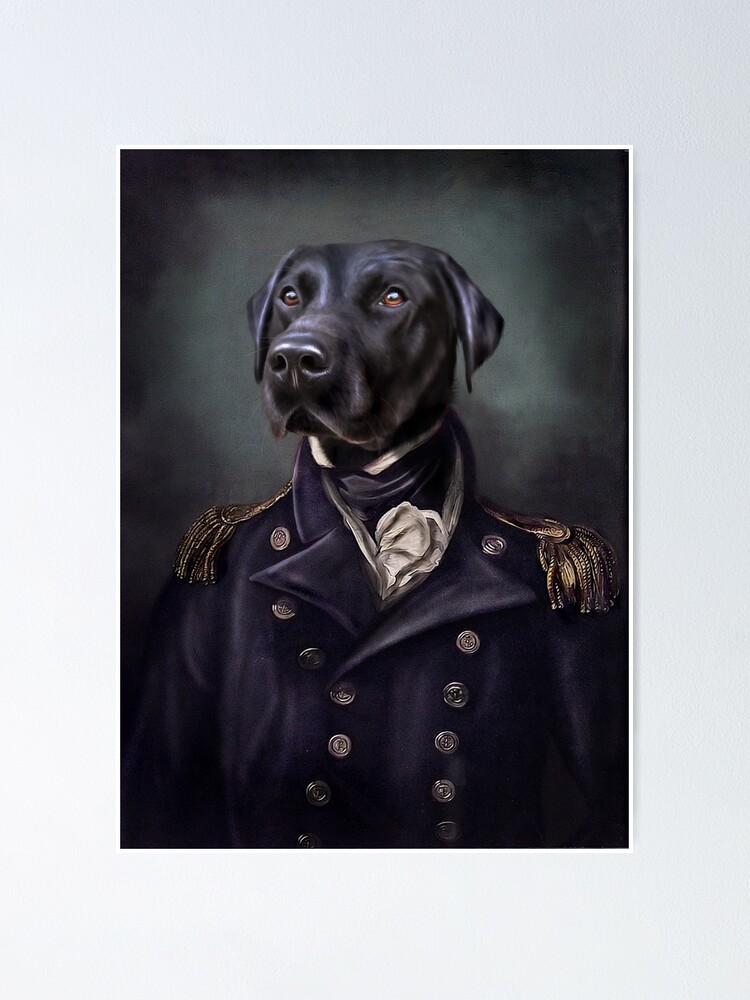 Alternate view of Labrador Portrait - Jake Poster