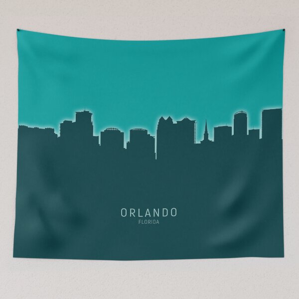 Aperçu de l'œuvre Orlando Florida Skyline créée et vendue par ArtPrints.
