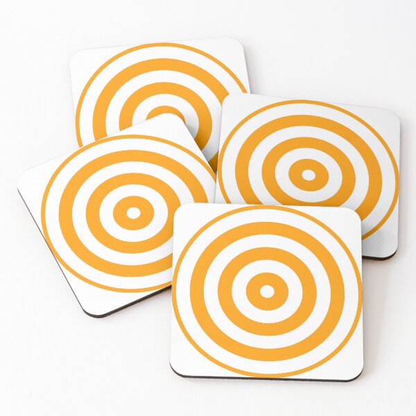 Item preview, Geometric Pattern: Rondel: White Orange designed and sold by Red Wolf.