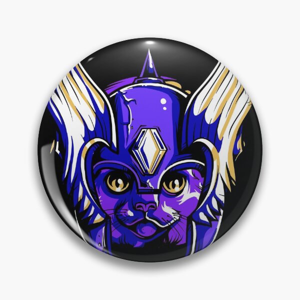 Item preview, Valhalla Cat Feline Kitten Veteran with Deep Purples and gold Armour  designed and sold by aventi24.
