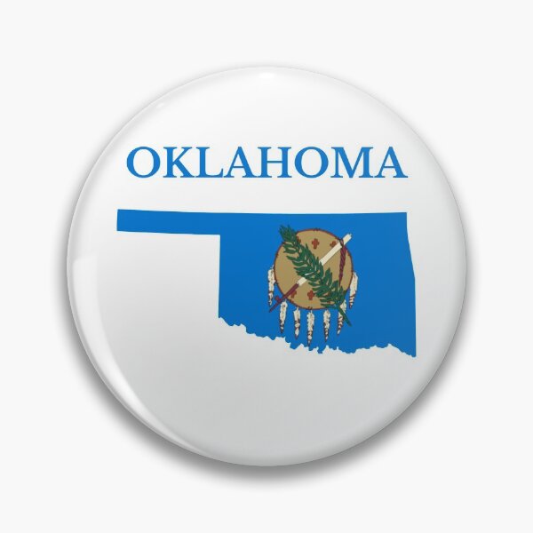 Item preview, Oklahoma map flag designed and sold by marosharaf.