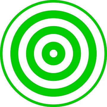 Artwork thumbnail, Geometric Pattern: Rondel: White Green by Red Wolf