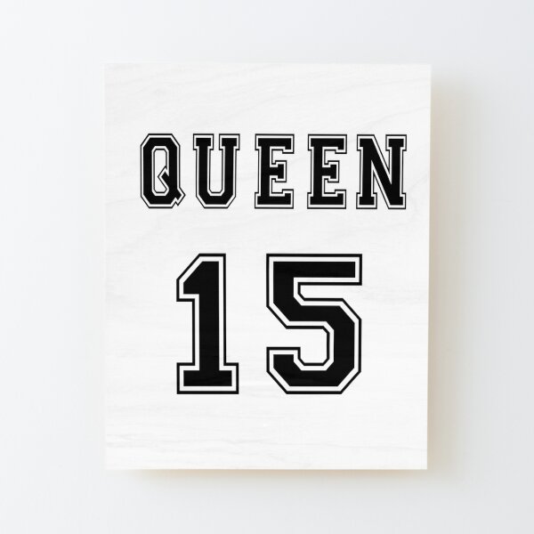 Lámina «Camisa King Queen personalizada para el día de San Valentín, camisetas para amantes, camiseta King and Queen, camiseta de con números, regalo de cumpleaños» de marwanessalhi | Redbubble