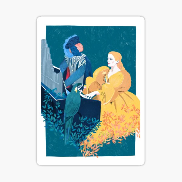 Peau d'Ane - Movie Pencil illustration Sticker