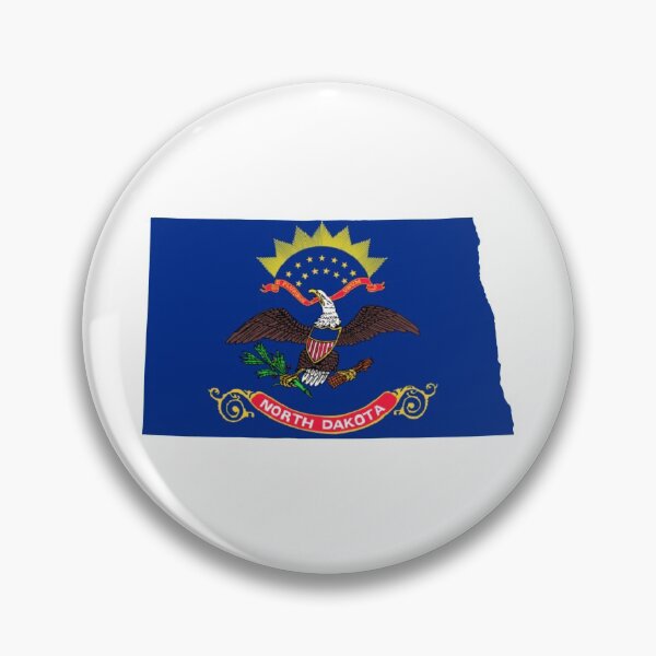Item preview, North Dakota Flag Map designed and sold by marosharaf.