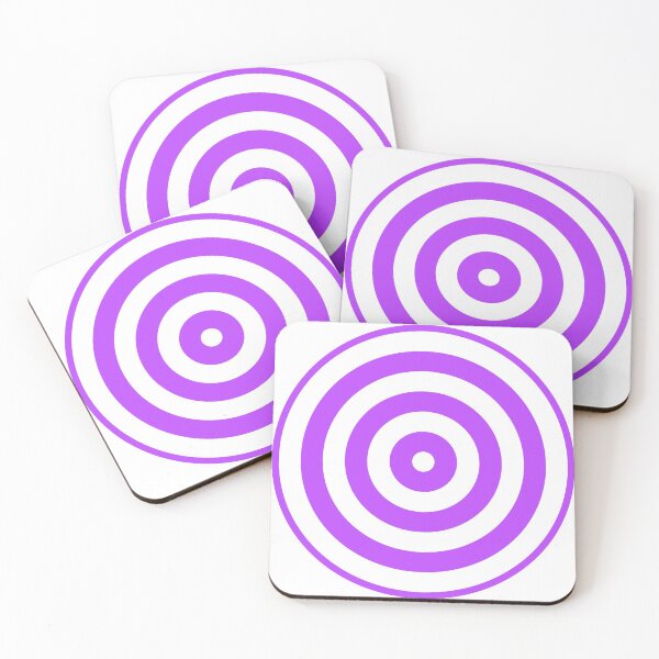 Item preview, Geometric Pattern: Rondel: White Purple designed and sold by Red Wolf.