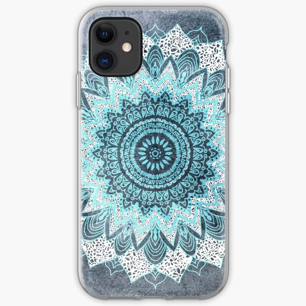 BOHOCHIC MANDALA IN BLUE iPhone Soft Case