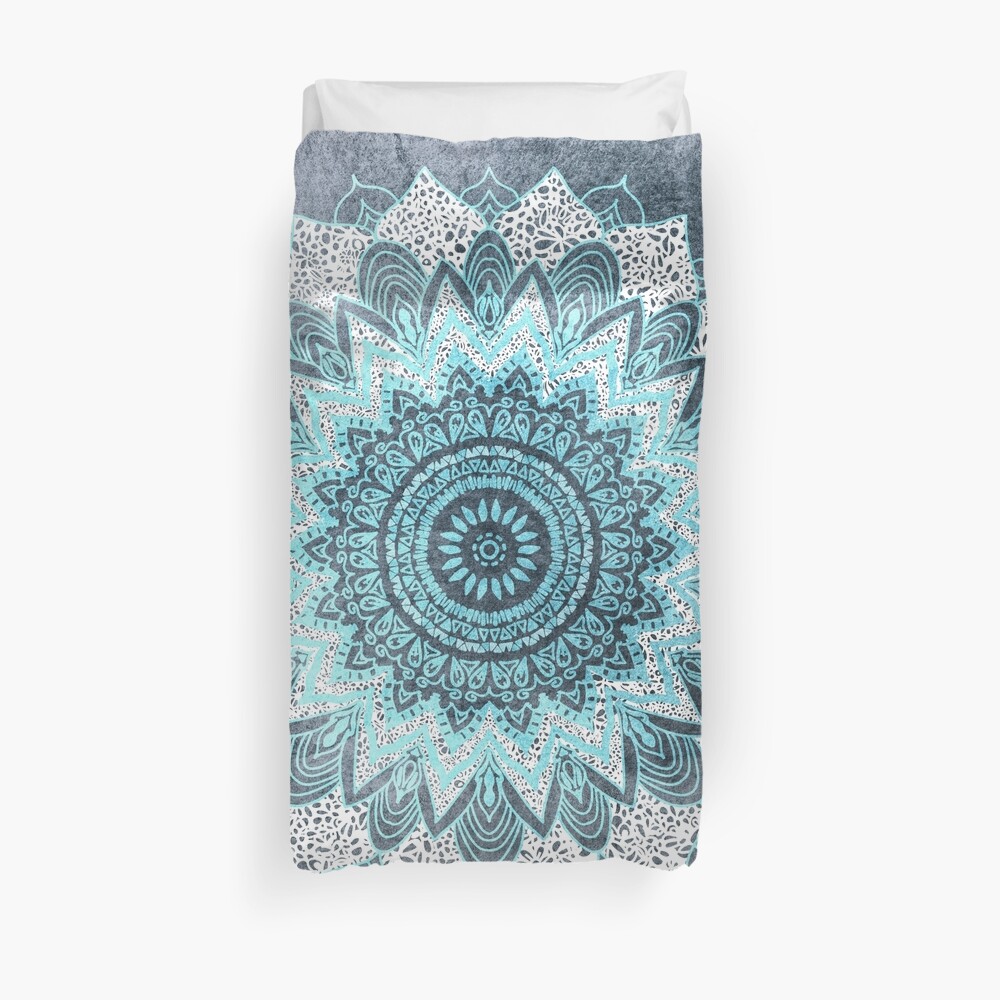 BOHOCHIC MANDALA IN BLUE Duvet Cover