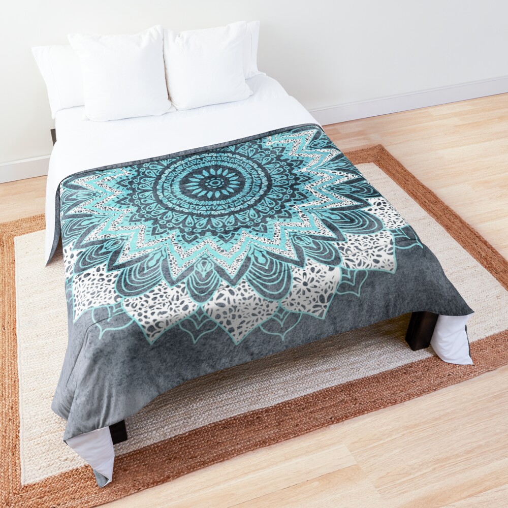 BOHOCHIC MANDALA IN BLUE Comforter
