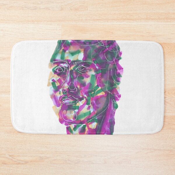 Item preview, Green and purple portrait designed and sold by experimentons.