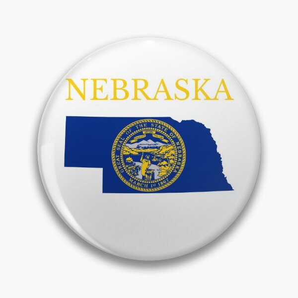 Item preview, Nebraska Flag Map designed and sold by marosharaf.