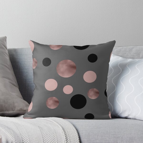 Item preview, Elegant rose gold, black and pink dots designed and sold by NaughtyCat.