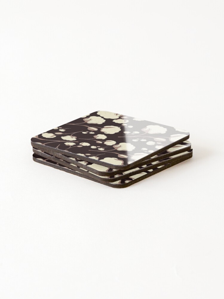 Thumbnail 4 of 5, Coasters (Set of 4), cotton ball designed and sold by Rococodesigns.