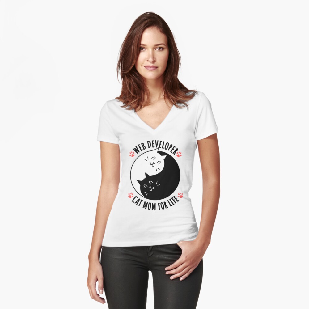 Item preview, Fitted V-Neck T-Shirt designed and sold by rukia020290.