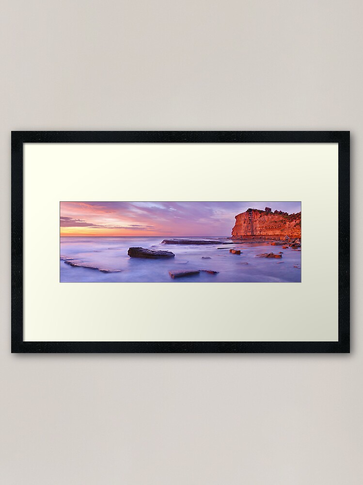 Thumbnail 1 of 7, Framed Art Print, The Skillion, Terrigal, New South Wales, Australia designed and sold by Chockstone.