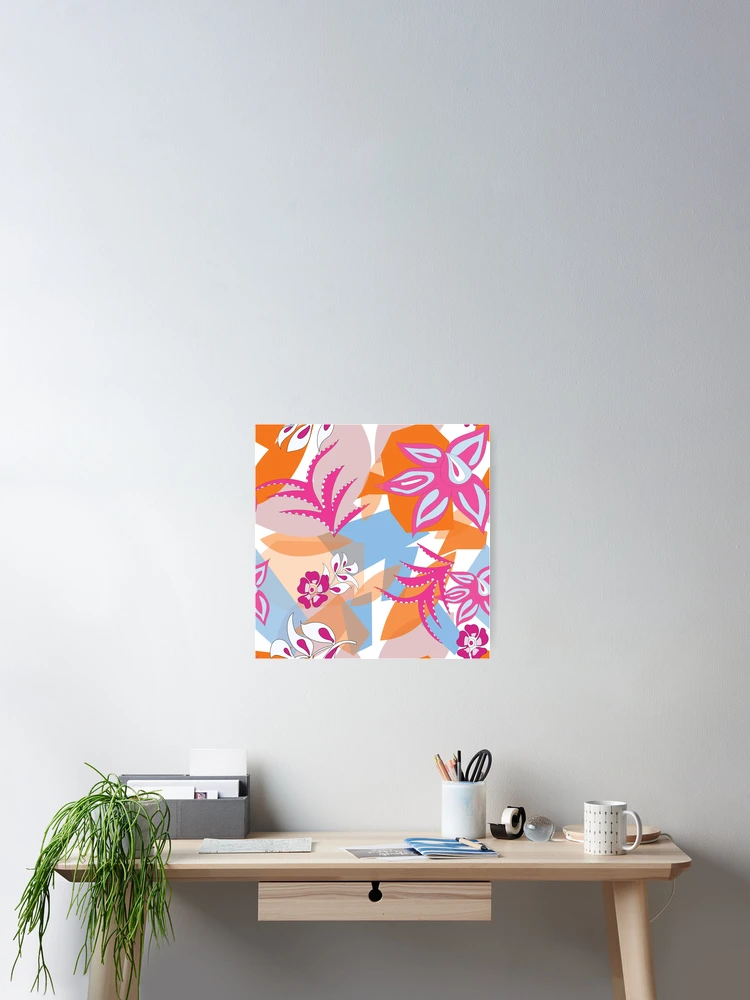 Thumbnail 2 of 3, Poster, Abstract flower designed and sold by Rococodesigns.
