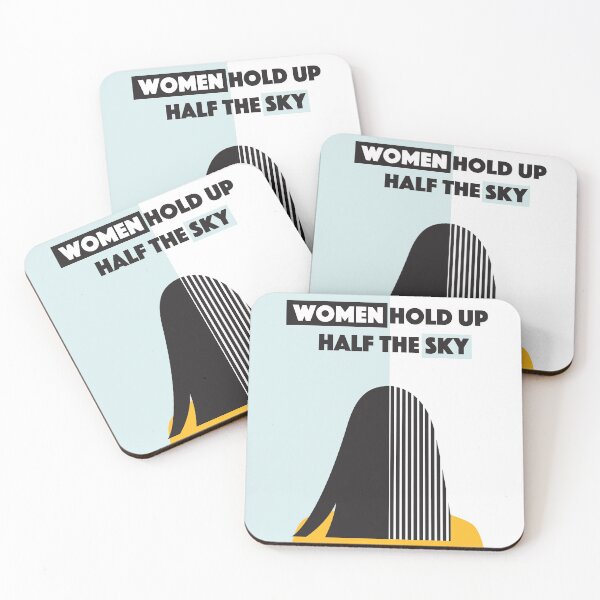 Item preview, Girl Power - Women Hold UP half the SKY modern art for girls designed and sold by ClassicalHollow.